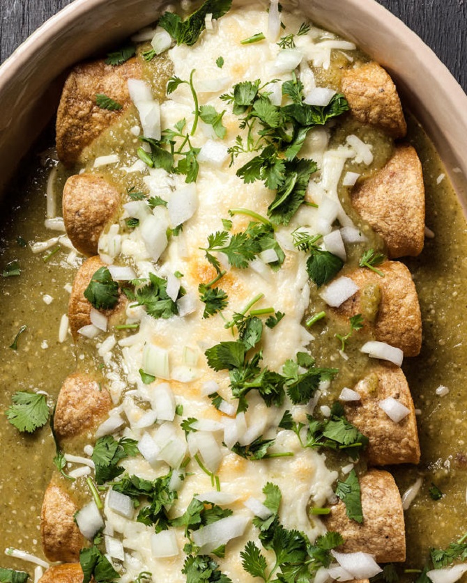 Spinach Mushroom Enchilada recipe