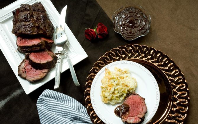 Roasted Beef Tenderloin with Henry Bain Sauce