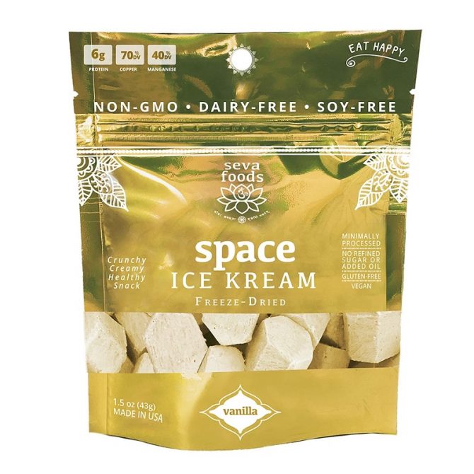 Seva Foods vegan dairy free astronaut ice cream