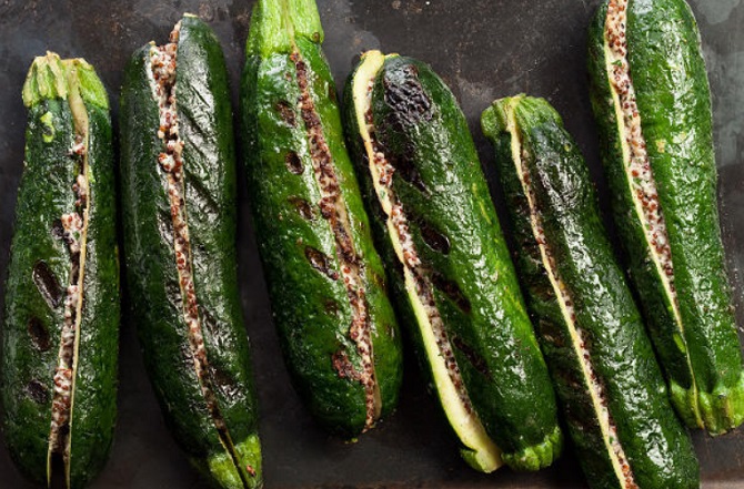 grilled quinoa stuffed zucchini recipe
