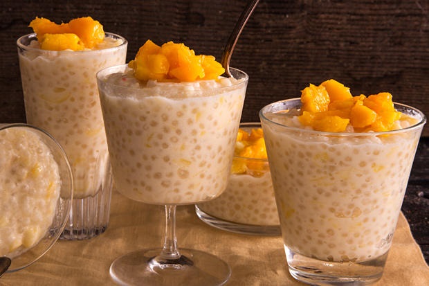 Slow Cooker Mango Tapioca Pudding recipe