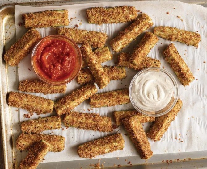 Baked Parmesan Zucchini Fries recipe by Laila Ali