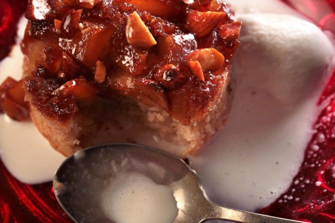 honey apple upside down cake recipe
