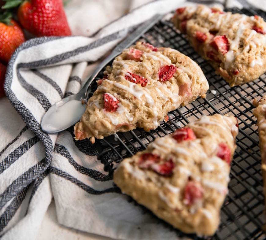 strawberry scones