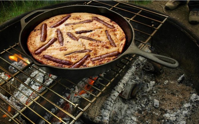 toad in the hole camping breakfast