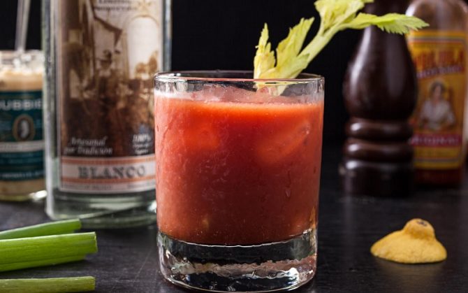 extra spicy Bloody Maria cocktail