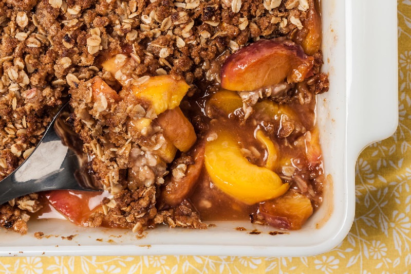 easy peach crisp recipe