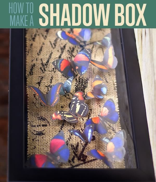 Butterfly Shadowbox | Cool Home Decor Wall Art Ideas for You to Craft | wall art | unique wall art