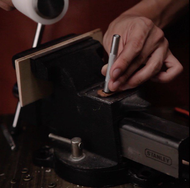 How to Make Your Own Leather Cable Holder Step Ten