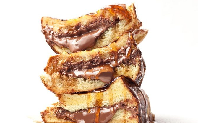 Nutella-Stuffed French Toast recipe