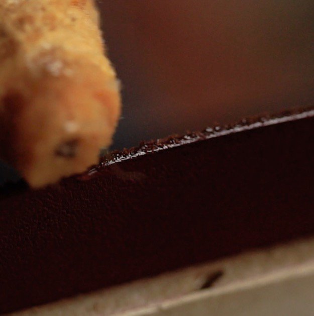 How to Make Your Own Leather Cable Holder Step Four