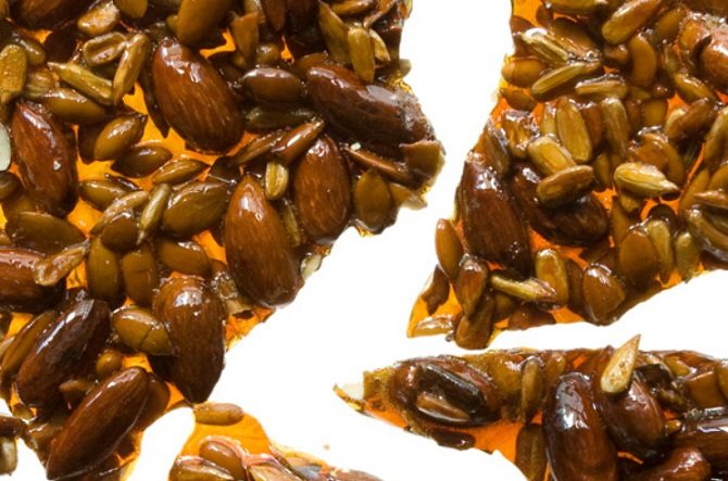 Pumpkin Seed and Nut Brittle