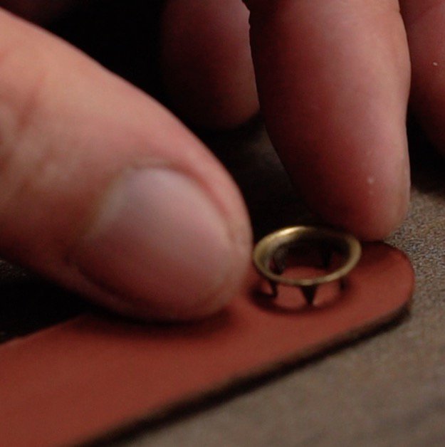 How to Make Your Own Leather Cable Holder Step Six