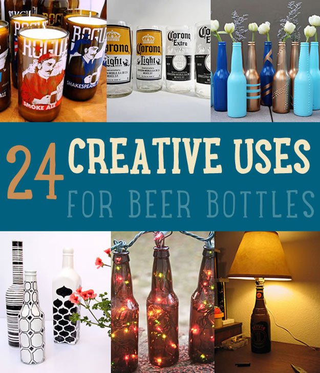 Uses For Beer Bottles | Creative Projects And Cool DIY Ideas | https://diyprojects.com/projects-uses-for-beer-bottles/