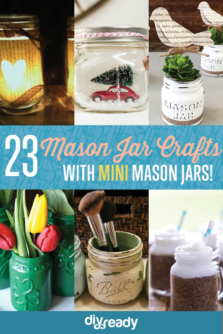 23 DIY Crafts With Mini Mason Jars