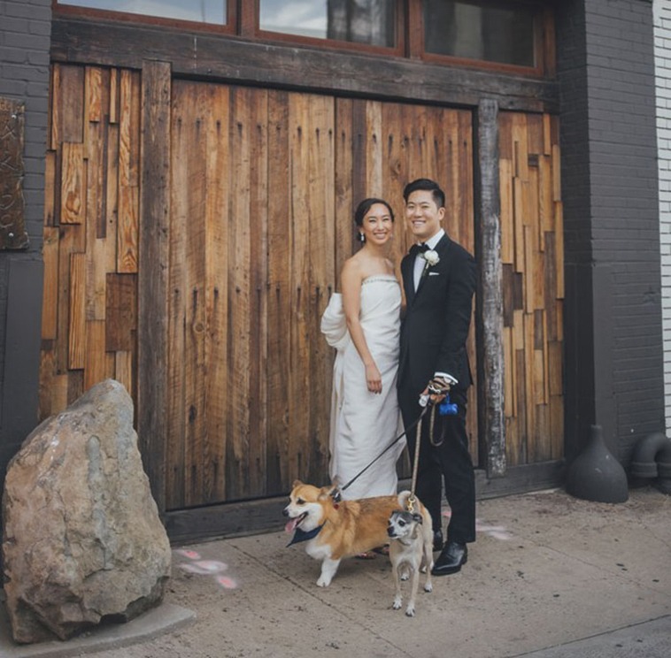 dog lover wedding cake topper