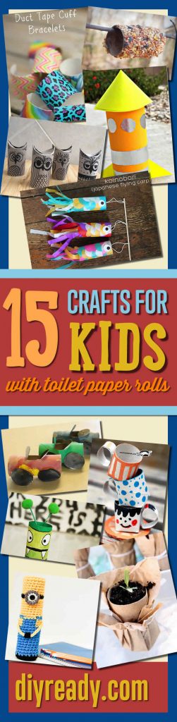 Fun & Easy Toilet Paper Roll Craft & Projects For Kids | https://diyprojects.com/toilet-paper-roll-craft-projects-for-kids/ 