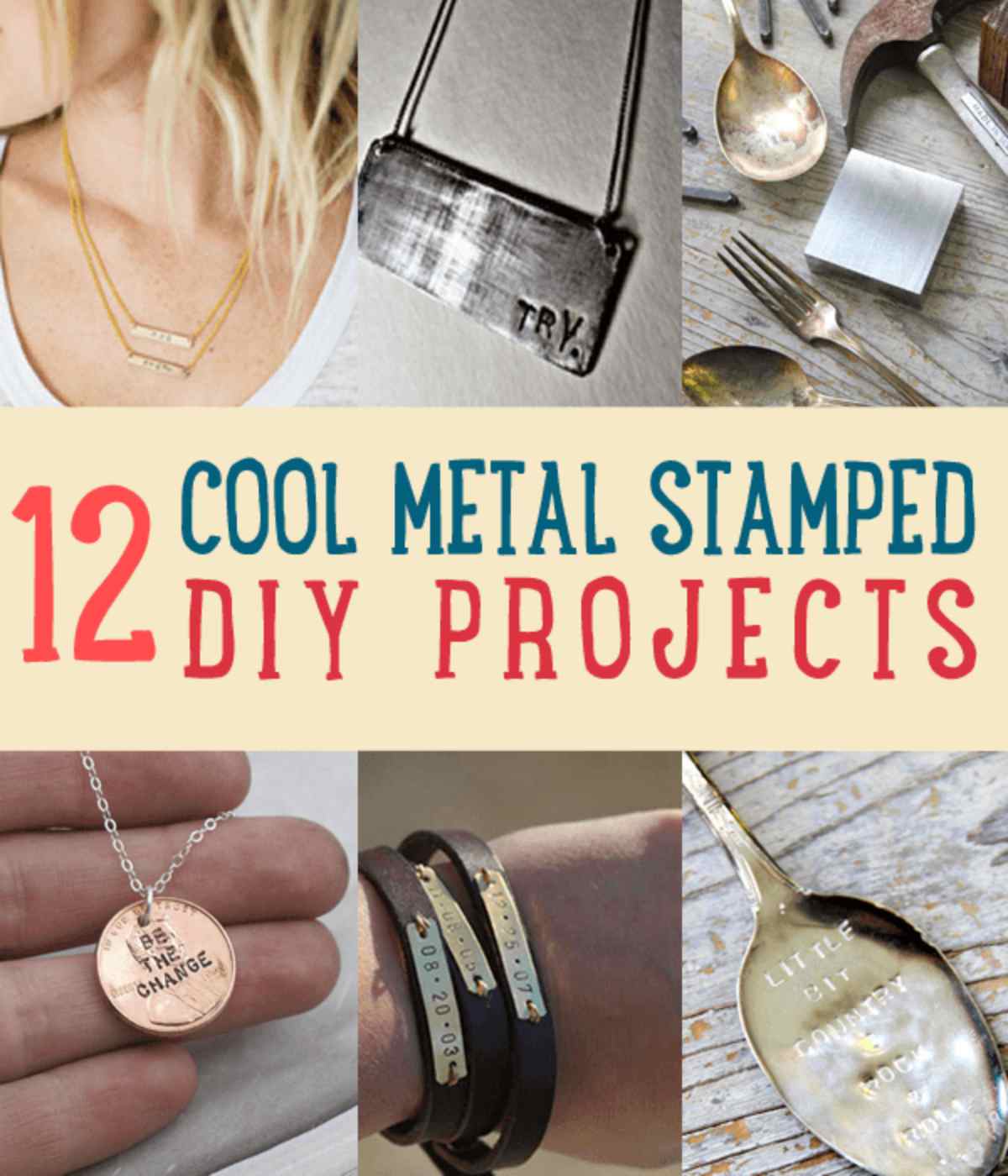 Metal stamped jewelry | Things To Never Throw Away For DIY Junkies [2nd Edition]