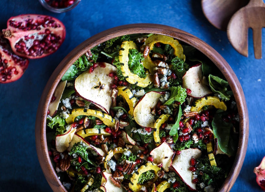 squash and apple thanksgiving salad