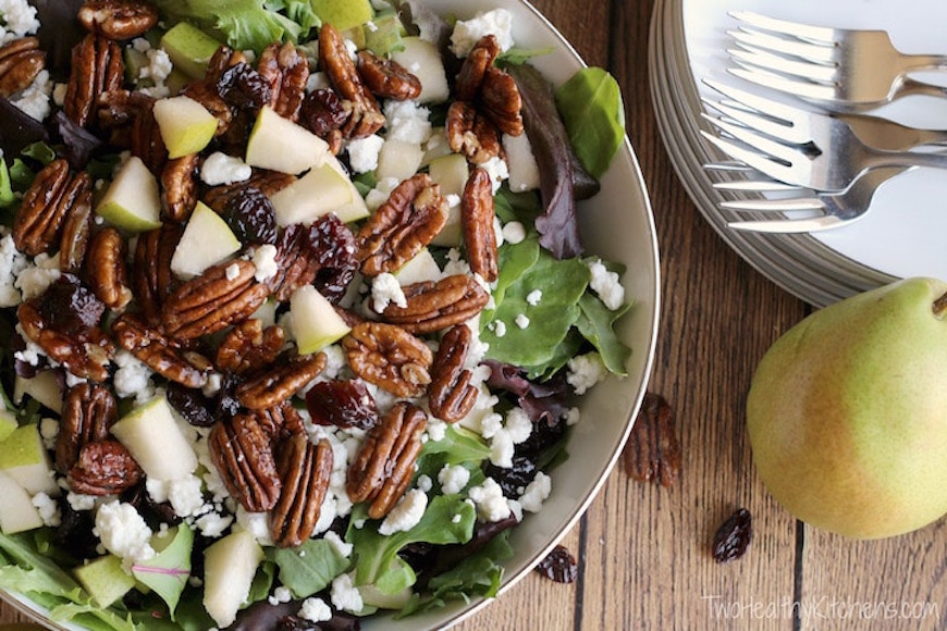 maple-balsamic thanksgiving salad