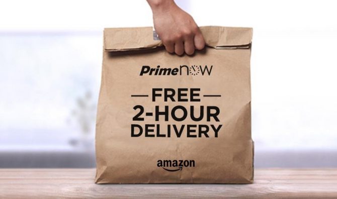 Amazon Prime Now grocery delivery