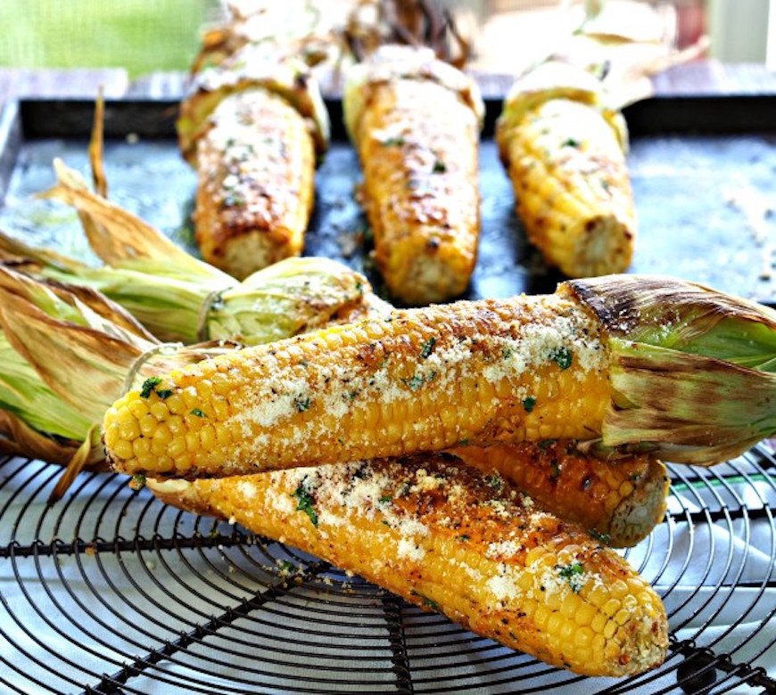 grilled corn with mexican mayo