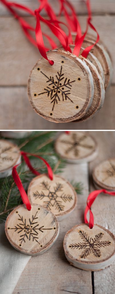 Etched Snowflake Ornaments | Stunning Homemade Christmas Ornaments You Can DIY On A Budget | homemade christmas ornaments | homemade‌ ‌Christmas‌ ‌decorations‌