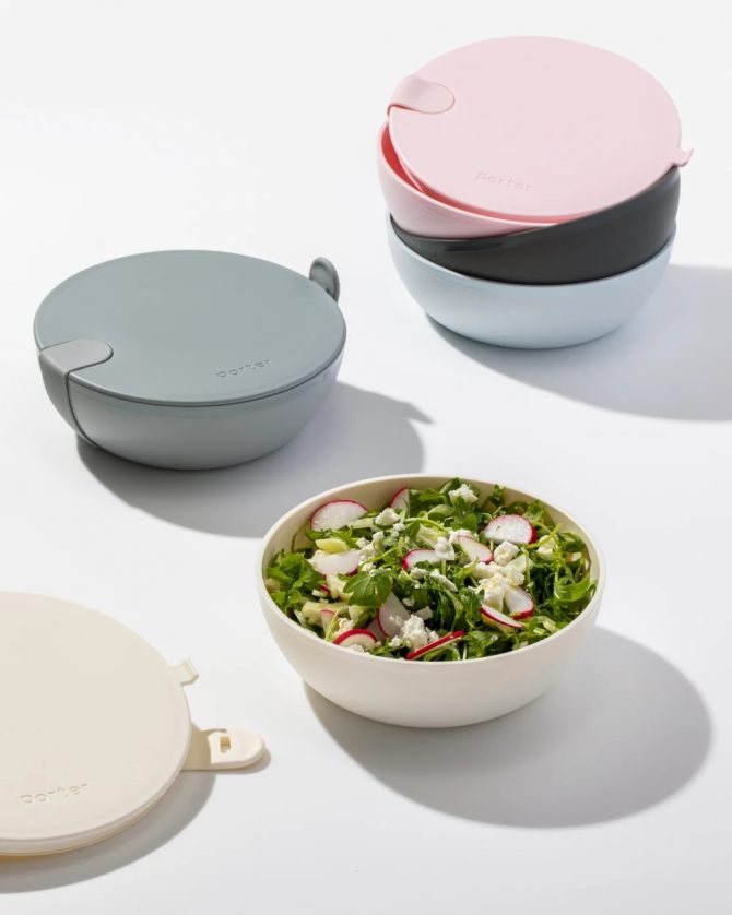 W&P Porter Plastic Bowl with Silicone Strap