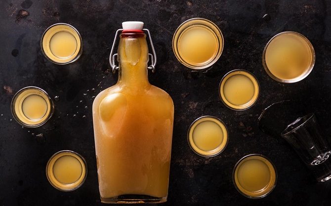 Homemade Blood Orange Digestif Liqueur