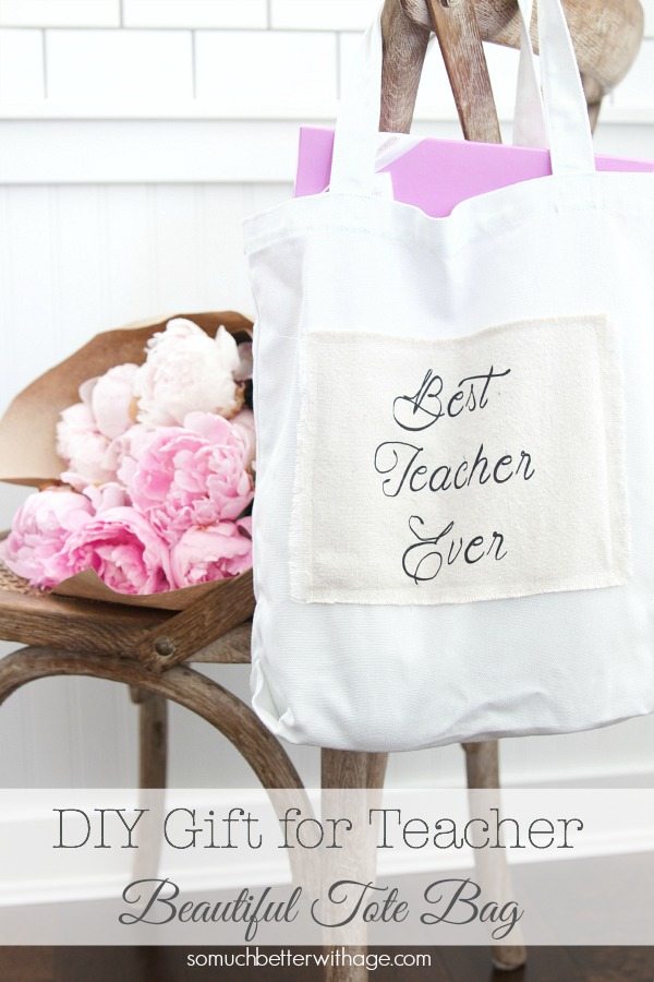 teacher tote bag as a gift 