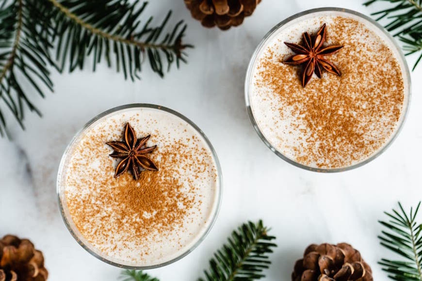 smokey vegan eggnog
