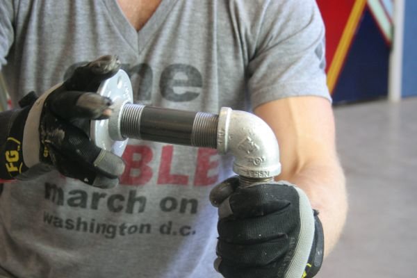 Add Connector to Pipe | How To Make A Bombproof Pullup Bar | DIY Fitness