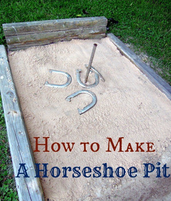 how to make a backyard horseshoe pit