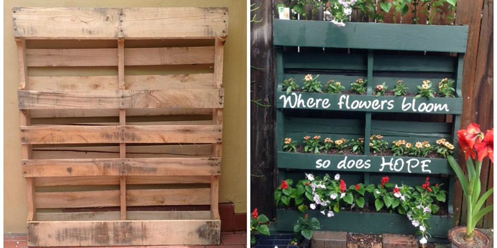 how to make a pallet planter