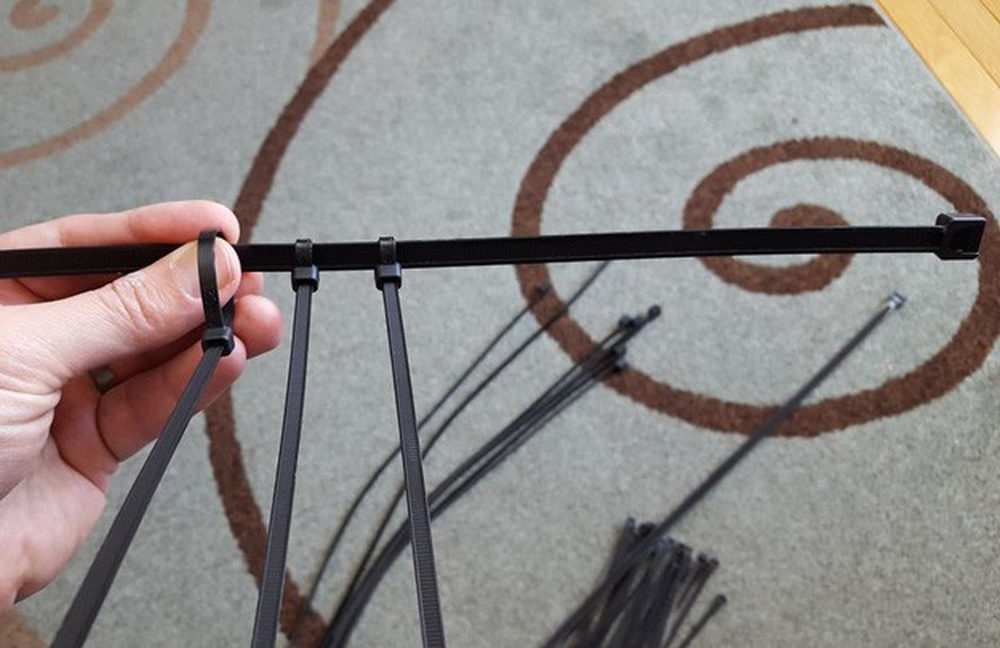 Tying the Zip Ties | Snow Chains Made From Zip Ties | how to put on snow chains
