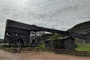 The wooden coal tipple