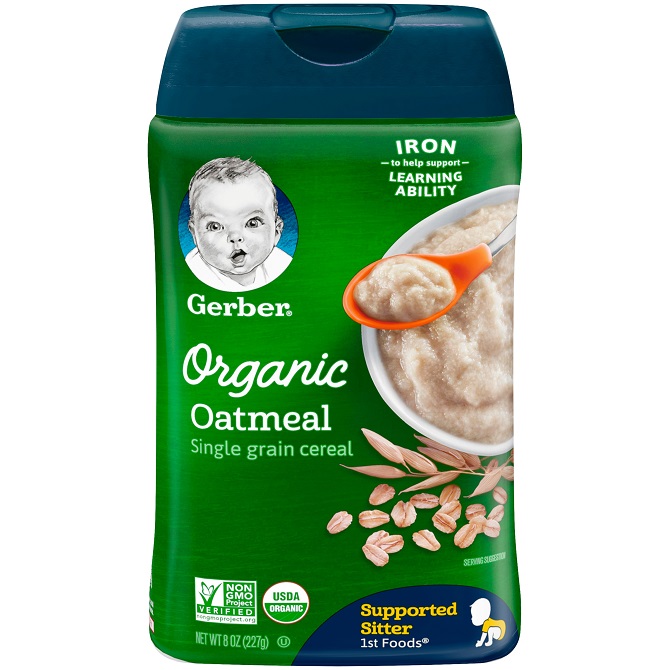 Gerber baby oatmeal
