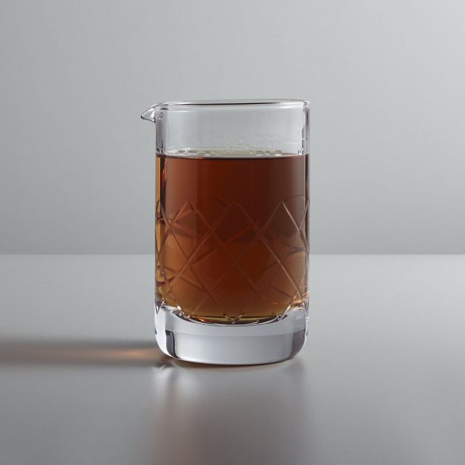 crystal mixing glass