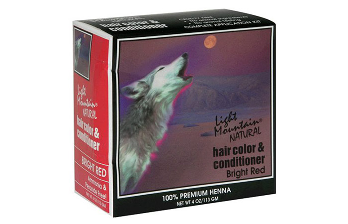 Light Mountain Natural Hair Color & Conditioner, Bright Red