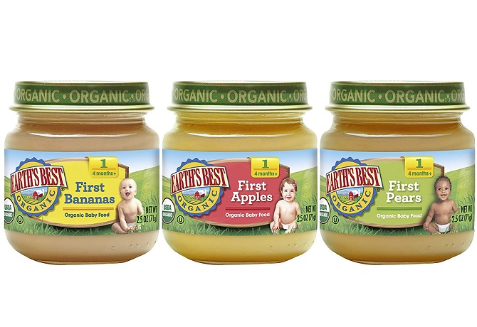 Earth's Best organic baby food