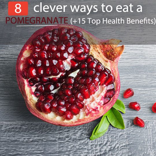 how to eat a pomegranate