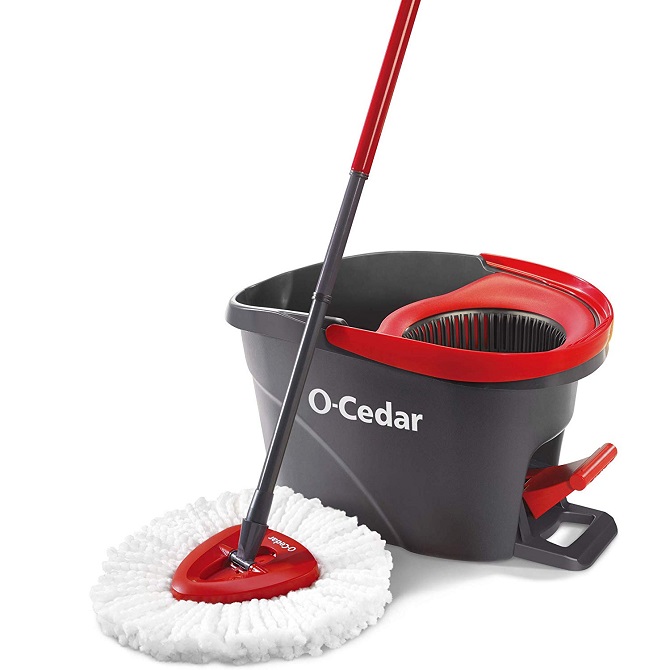 best mop and bucket on Amazon (O Cedar mop and bucket with mop wringer)