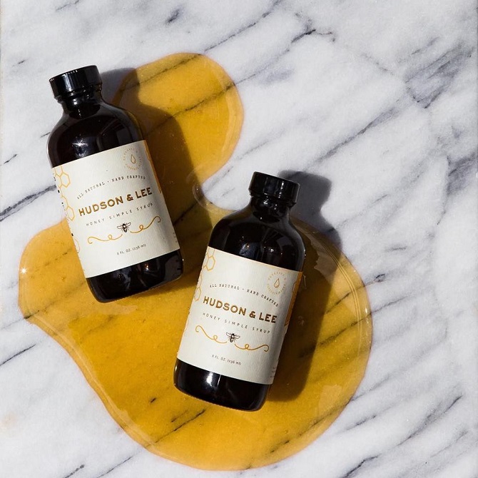 Hudon and Lee honey simple syrup