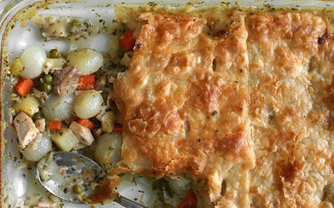 Easy Puff Pastry Chicken Pot Pie recipe