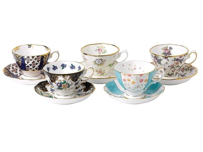 Royal Albert 100th Anniversary vintage tea cups and saucers
