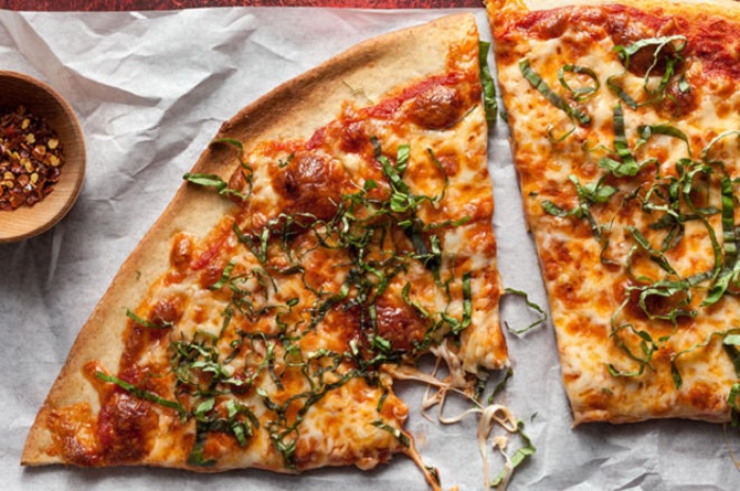 whole wheat Margherita pizza