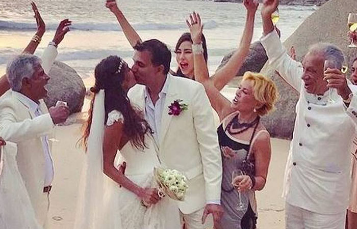 Lisa Haydon and Dino Lalvani