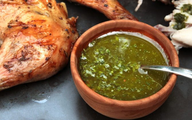 Argentinian chimichurri sauce