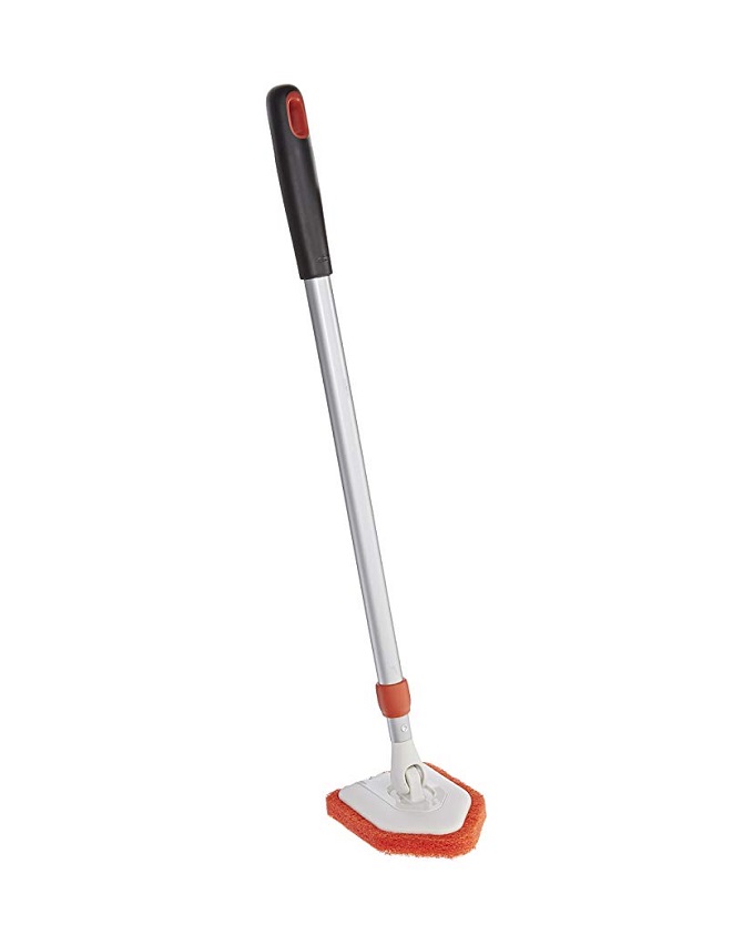OXO angled tile scrubber for bathroom or kitchen