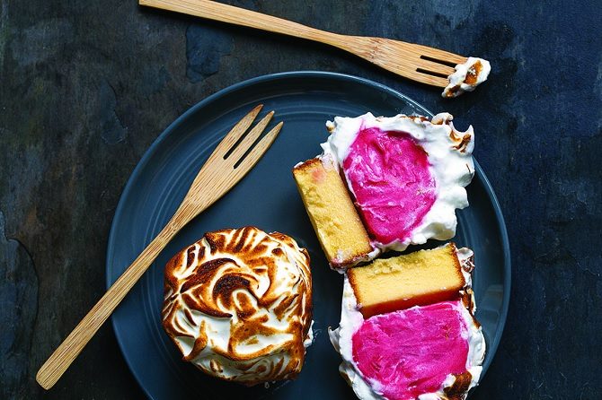 easy baked Alaska for two